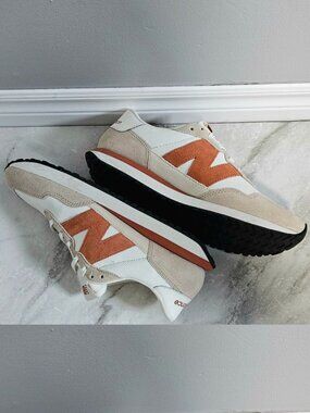 New Balance 237 – White/Beige/Orange – Men’s 10.5